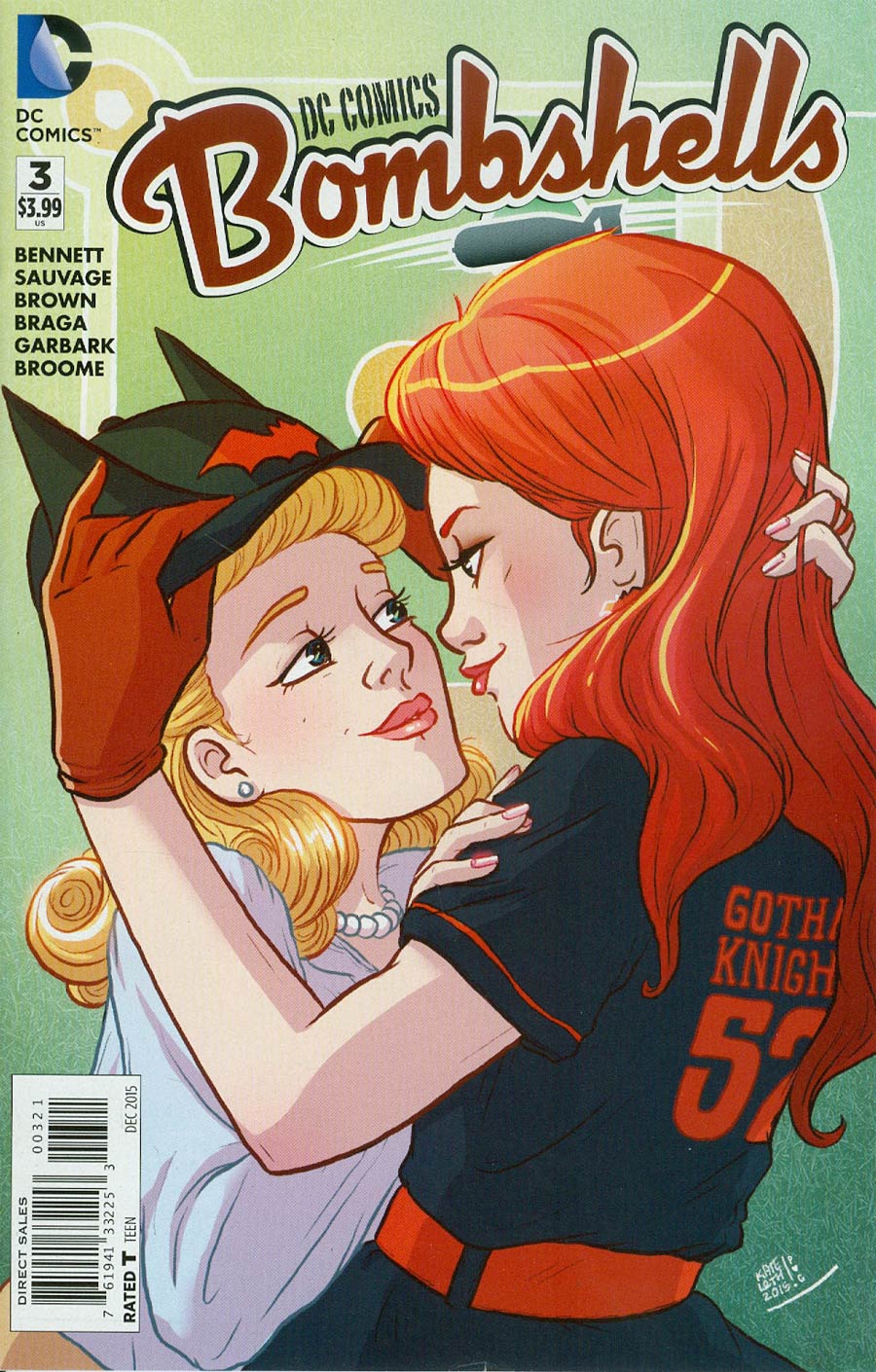 DC Comics Bombshells #3 Cover B Incentive Kate Leth Variant Cover