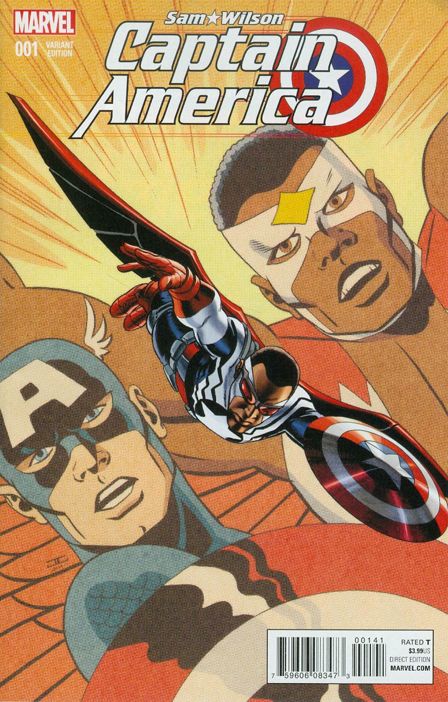 Captain America Sam Wilson #1 Cover E Incentive John Cassaday Variant Cover