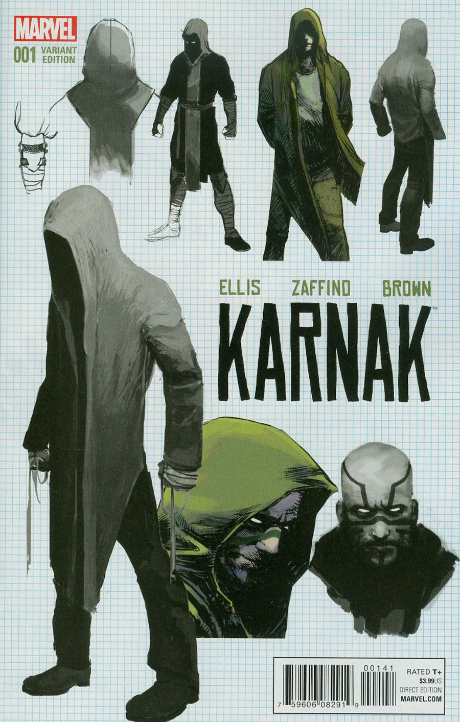 Karnak #1 Cover E Incentive Gerardo Zaffino Design Variant Cover