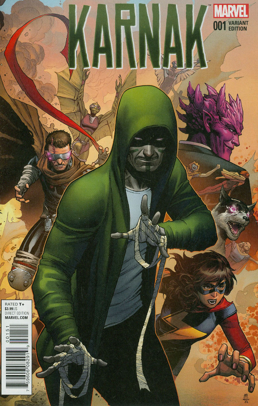 Karnak #1 Cover G Incentive Jim Cheung Connecting E Variant Cover