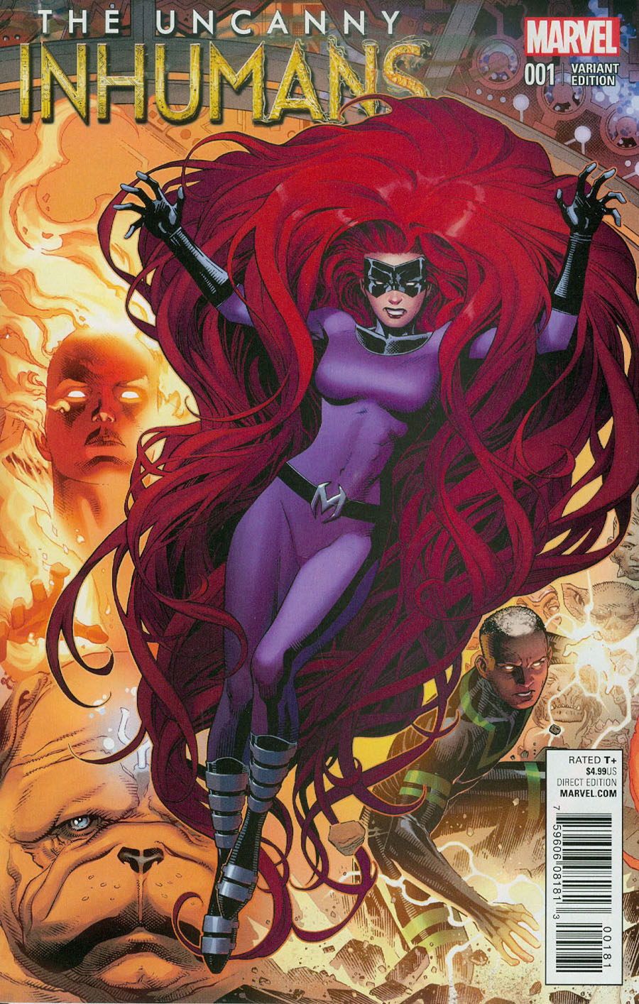 Uncanny Inhumans #1 Cover I Incentive Jim Cheung Connecting B Variant Cover