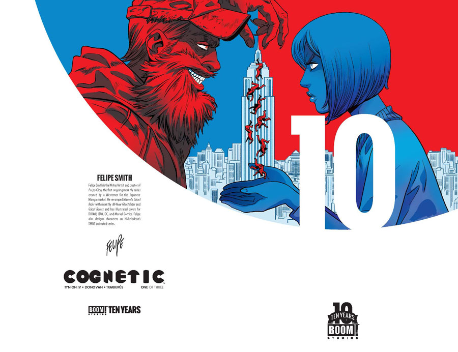 Cognetic #1 Cover B Incentive Brian Stelfreeze BOOM 10 Years Anniversary Virgin Variant Cover