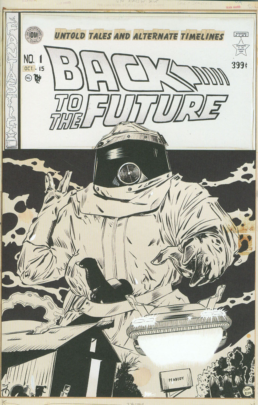 Back To The Future Vol 2 #1 Cover E Incentive Dan Schoening Artists Edition Variant Cover