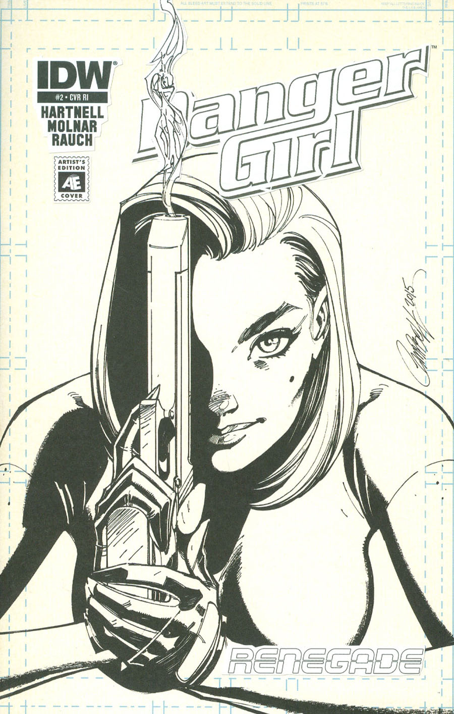 Danger Girl Renegade #2 Cover C Incentive J Scott Campbell Artists Edition Variant Cover
