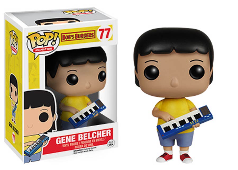 POP Animation 77 Bobs Burgers Gene Belcher Vinyl Figure