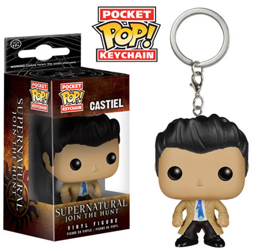 POP Supernatural Castiel Vinyl Figure Pocket Keychain