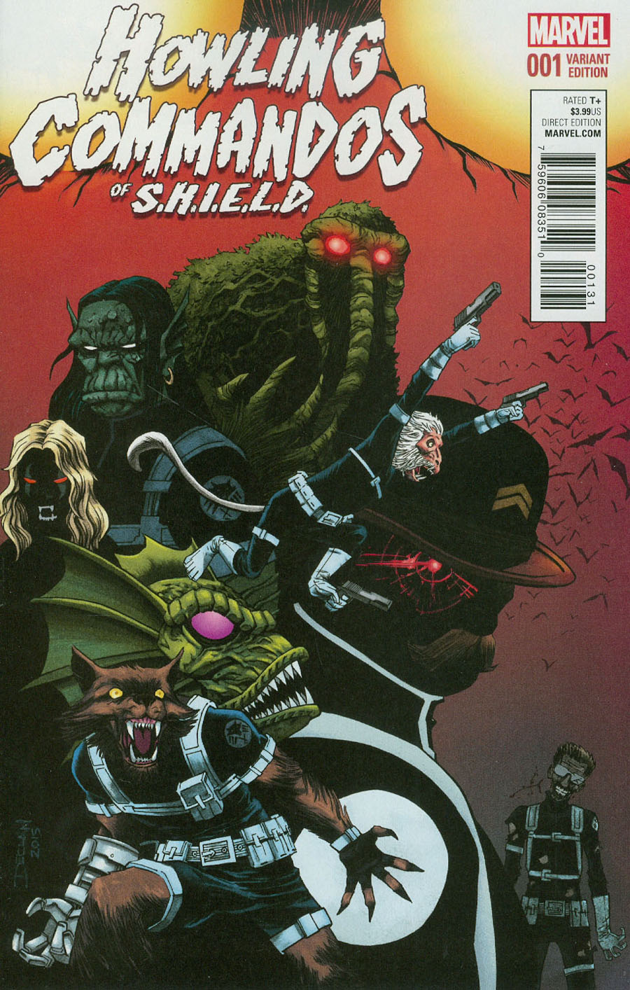 Howling Commandos Of S.H.I.E.L.D. #1 Cover F Incentive Declan Shalvey Variant Cover