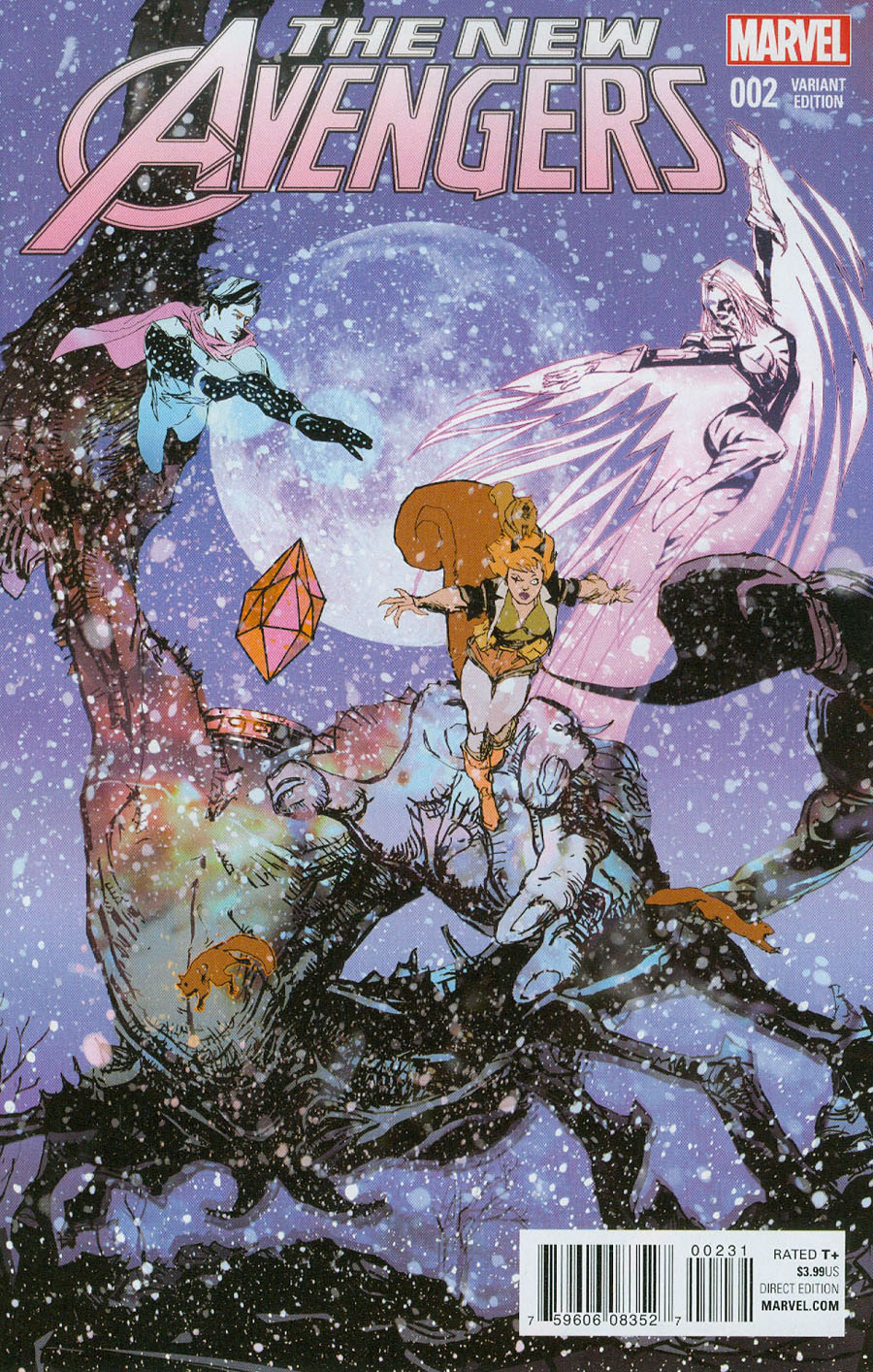 New Avengers Vol 4 #2 Cover C Bill Sienkiewicz Incentive Variant Cover