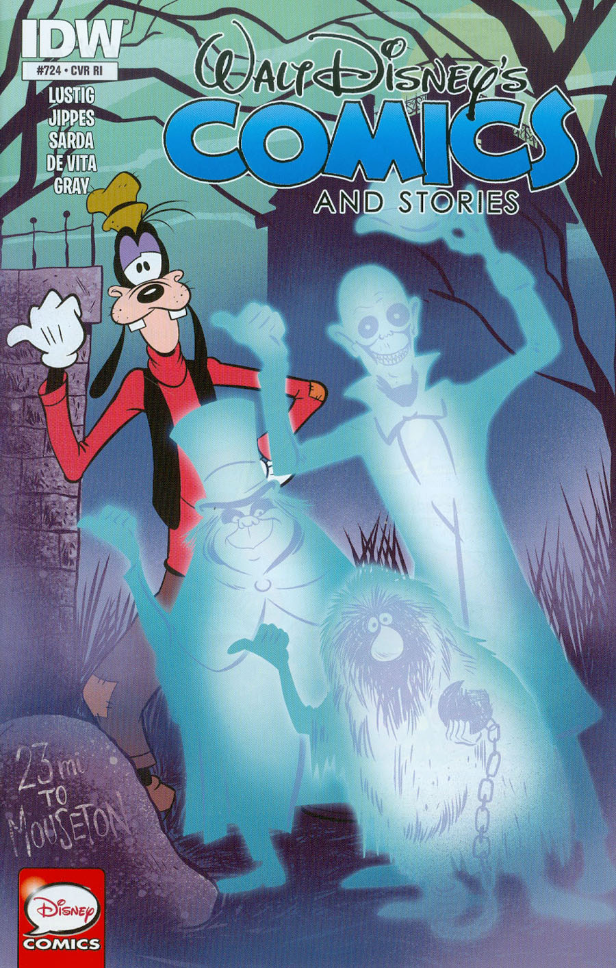 Walt Disneys Comics & Stories #724 Cover C Incentive Derek Charm Disney Legacy Haunted Mansion Variant Cover