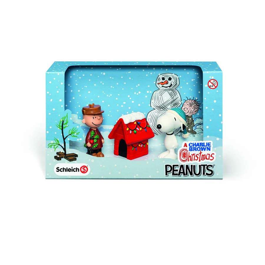 Peanuts PVC Figurine Scenery Pack - Christmas