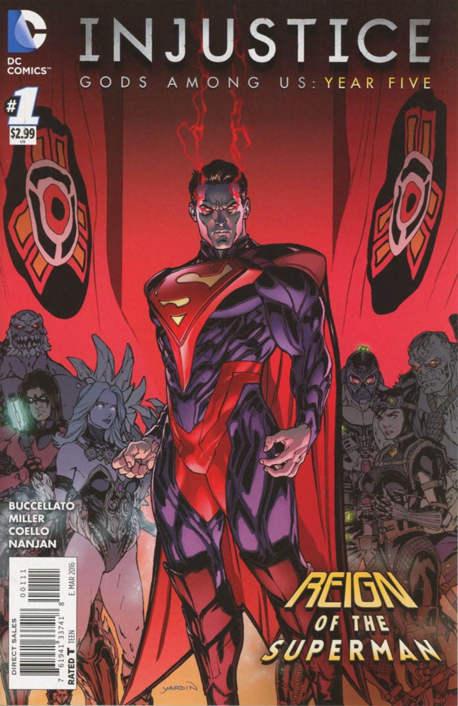 Injustice Gods Among Us Year Five #1 Cover A Regular David Yardin Cover