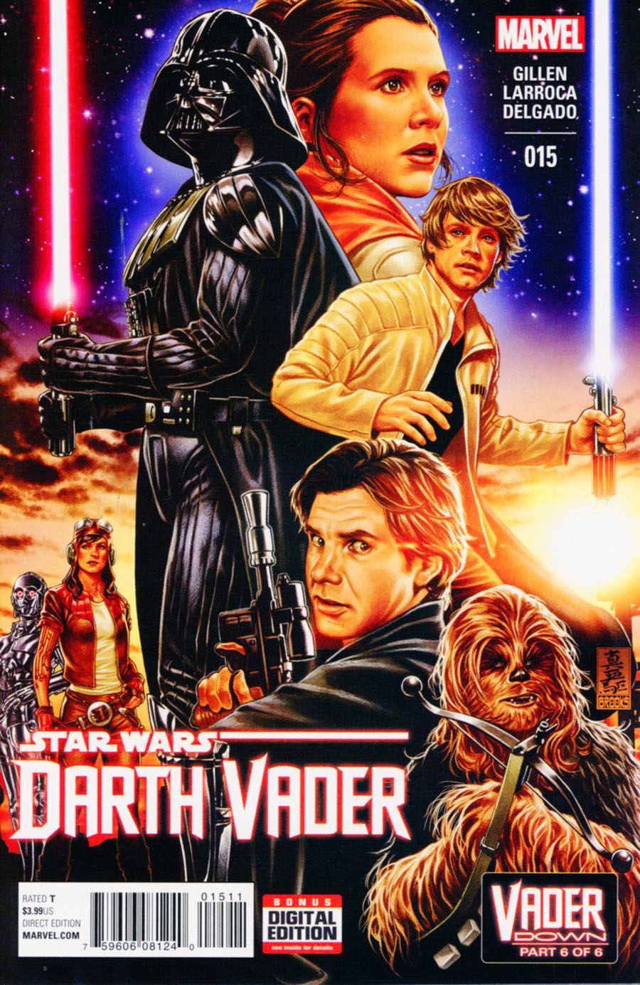 Darth Vader #15 Cover A 1st Ptg Regular Mark Brooks Cover (Vader Down Part 6)