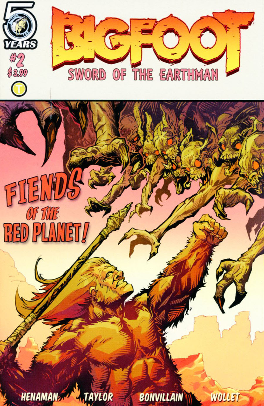 Bigfoot Sword Of The Earthman #2 Cover A Regular Andy Taylor Cover