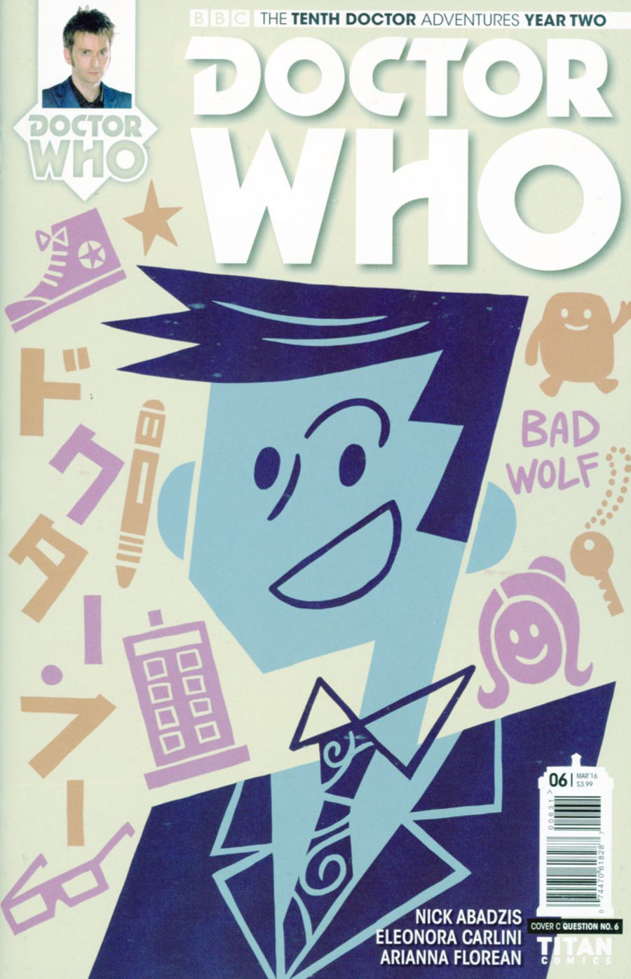 Doctor Who 10th Doctor Year Two #6 Cover C Variant Question No 6 Cover