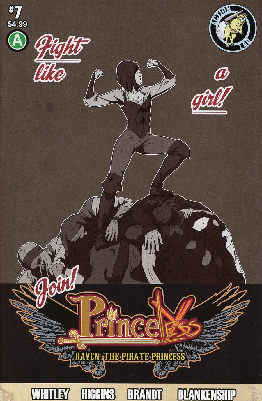 Princeless Raven The Pirate Princess #7 Cover B Variant Rosy Higgins & Ted Brandt Cover
