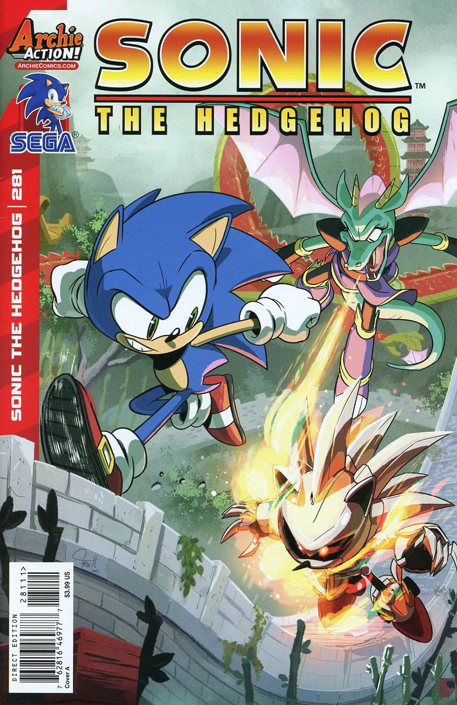 Sonic The Hedgehog Vol 2 #281 Cover A Regular Tyson Hesse Cover