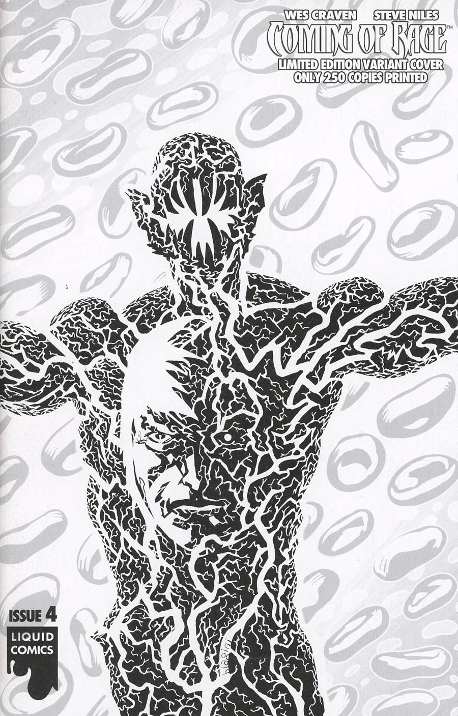 Wes Cravens Coming Of Rage #4 Cover C Variant Francesco Biagini Ultra-Rare Black & White A Cover