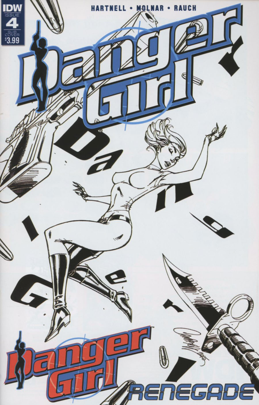 Danger Girl Renegade #4 Cover B Variant J Scott Campbell Subscription Cover