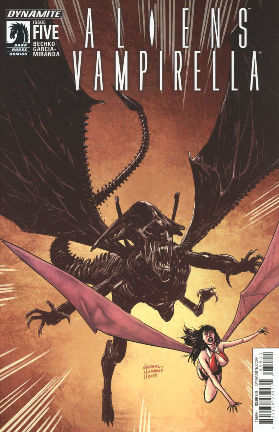 Aliens Vampirella #5 Cover A Regular Gabriel Hardman Cover