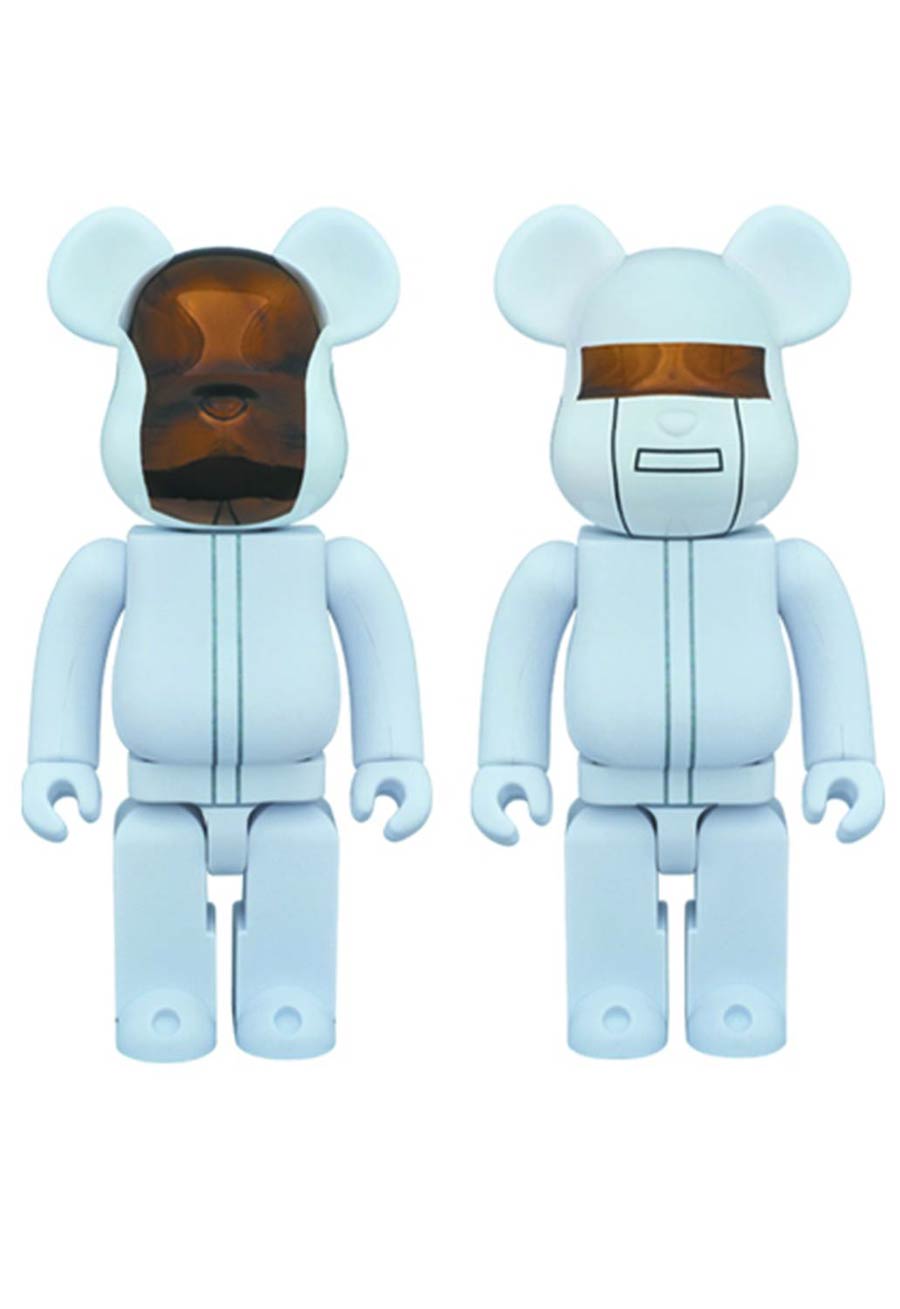 Daft Punk White Suit 2-Pack 400 Percent Bearbrick
