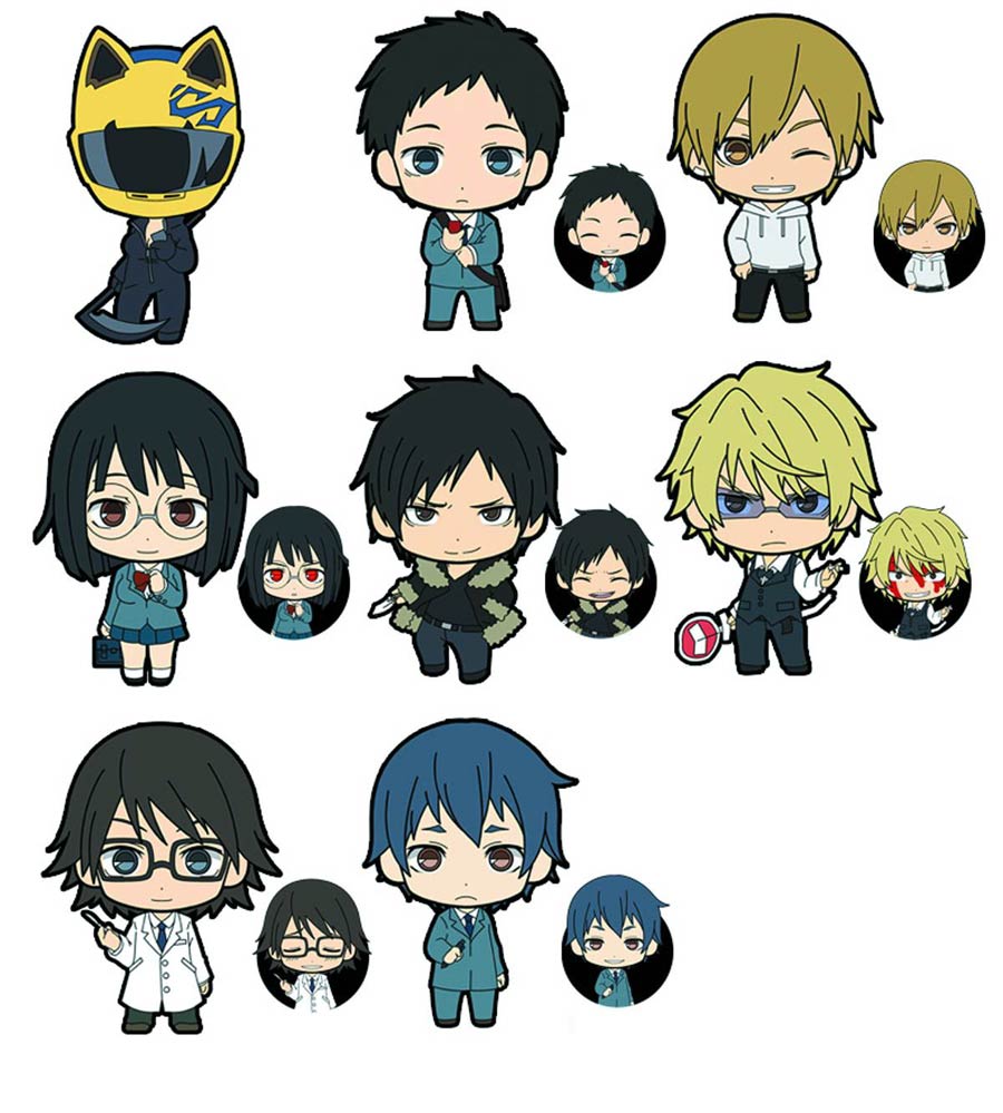 Durarara X2 Picktam Straps 8-Piece Assortment Case