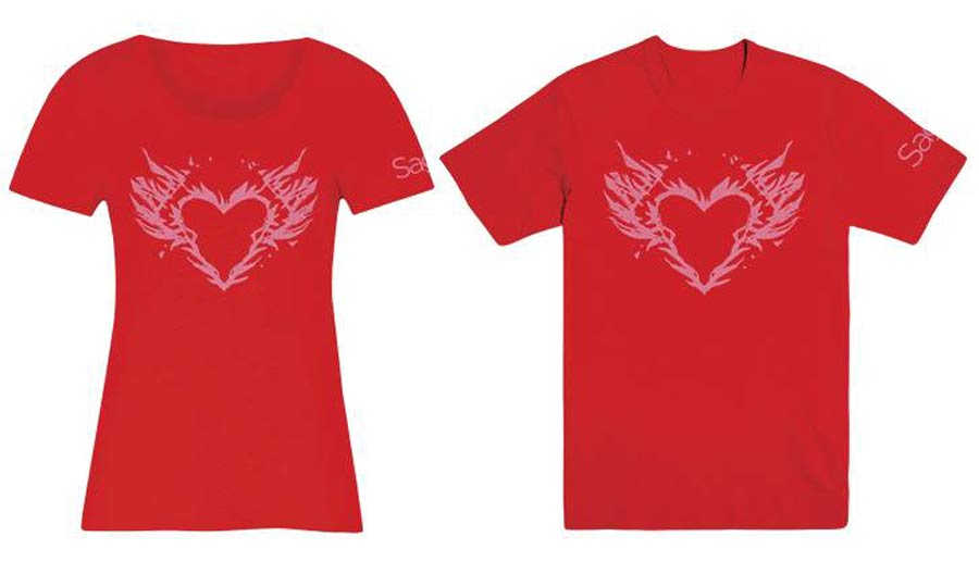 Saga Burning Heart Mens T-Shirt Large