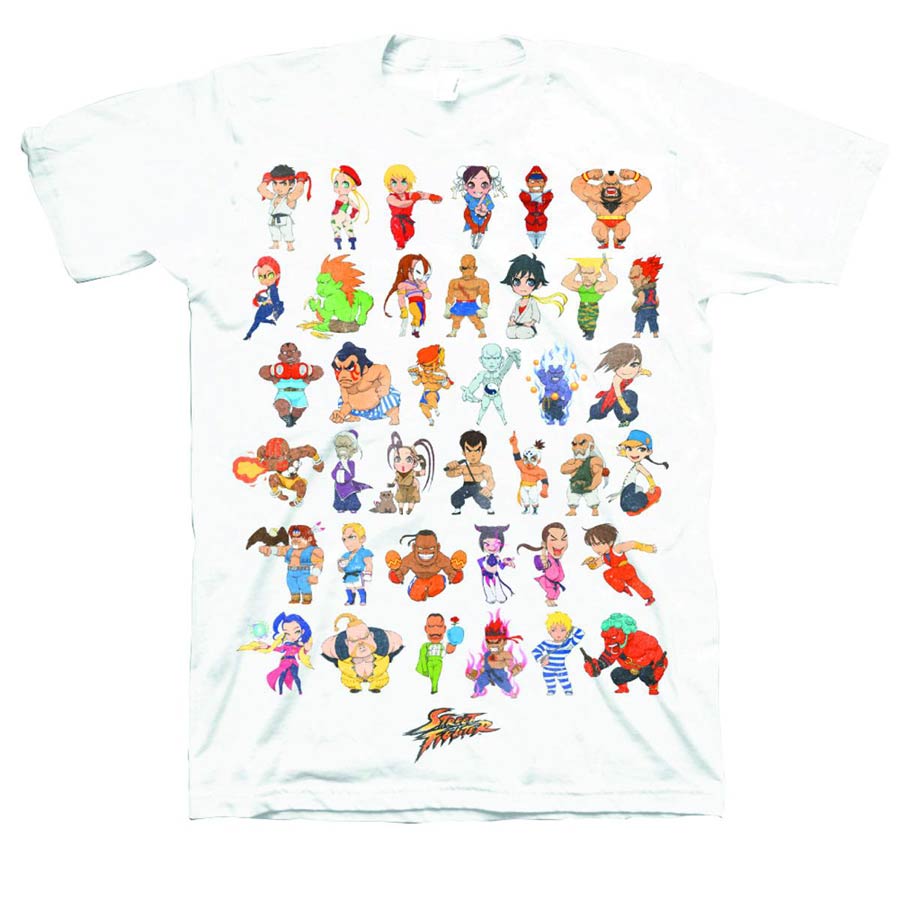 Street Fighter Super Group Previews Exclusive White T-Shirt Large