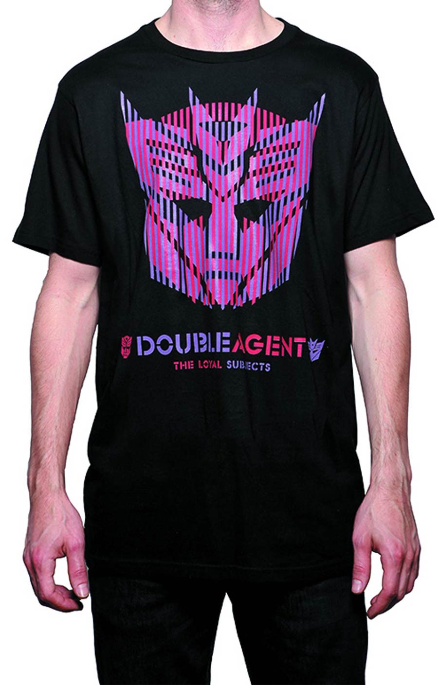 The Loyal Subjects x Transformers Double Agent Black T-Shirt Large