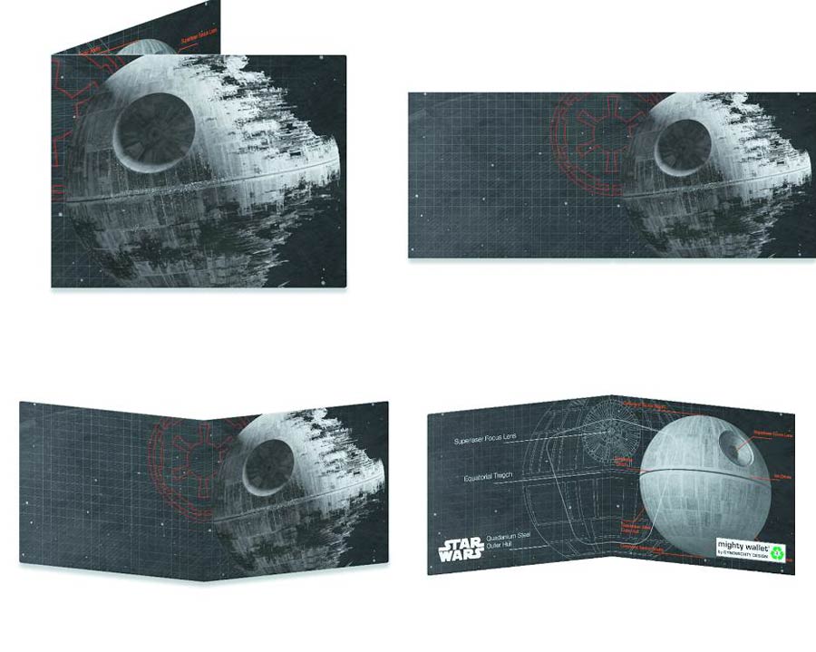 Star Wars Previews Exclusive Mighty Wallet - Death Star Schematics