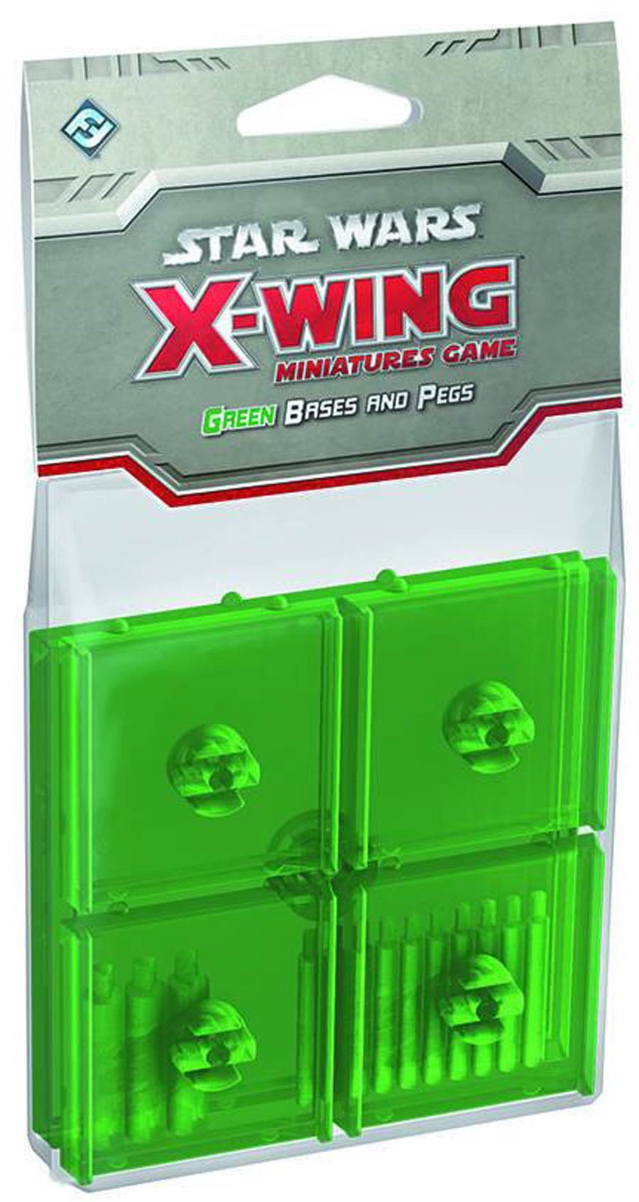 Star Wars X-Wing Miniatures Game Base And Pegs Pack - Green