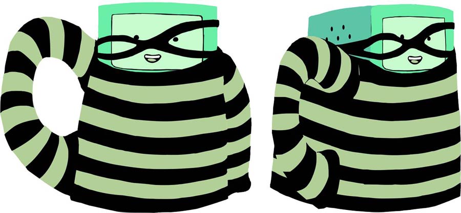 Adventure Time Molded Mug - B-MO Jail