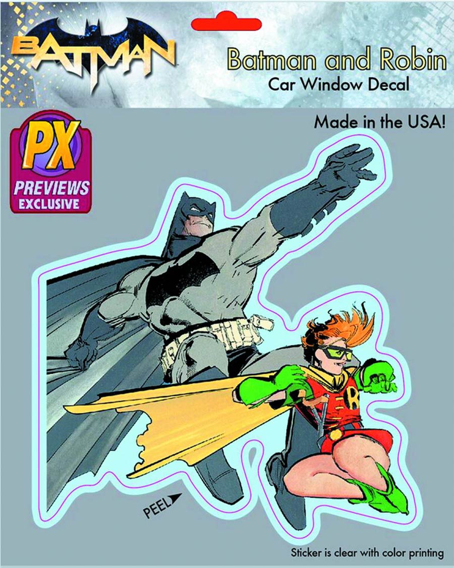 Batman The Dark Knight Returns Previews Exclusive Vinyl Decal - Dynamic Duo