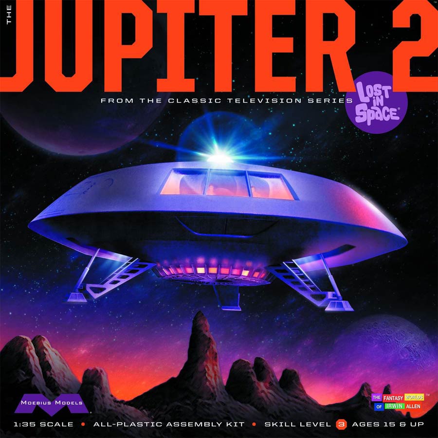 Lost In Space Derelict With Jupiter-2 1/350 Scale Model Kit