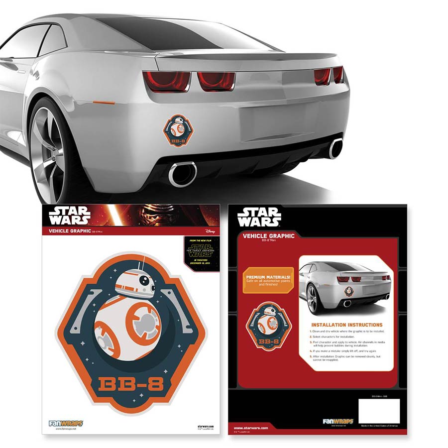 Star Wars Episode VII The Force Awakens Decal - BB-8 Mini