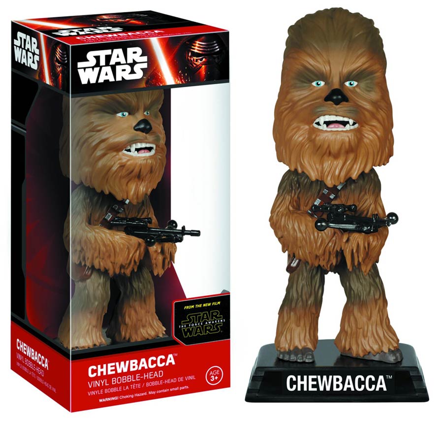 Star Wars Episode VII The Force Awakens Chewbacca Wacky Wobbler