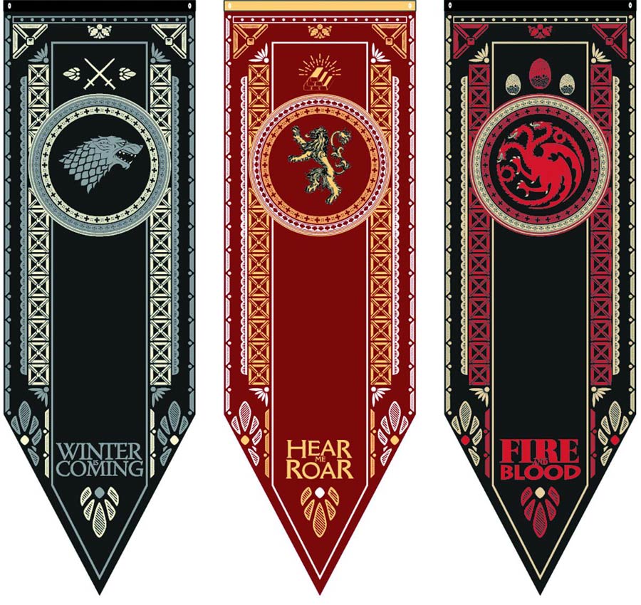 Game Of Thrones House Tournament Banner - Stark
