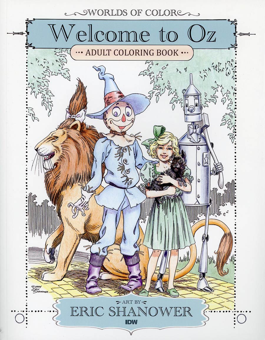 Worlds Of Color Welcome To Oz Adult Coloring Book TP