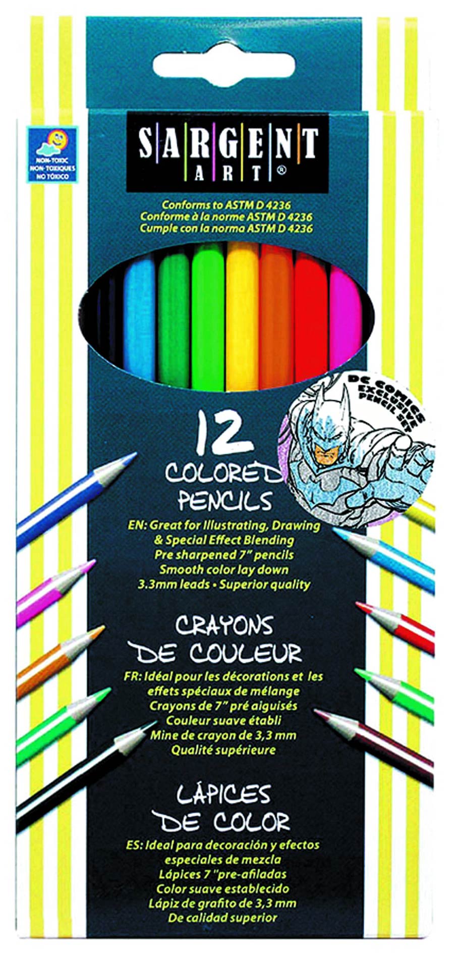 DC Comics Adult Coloring Books Colored Pencil Set