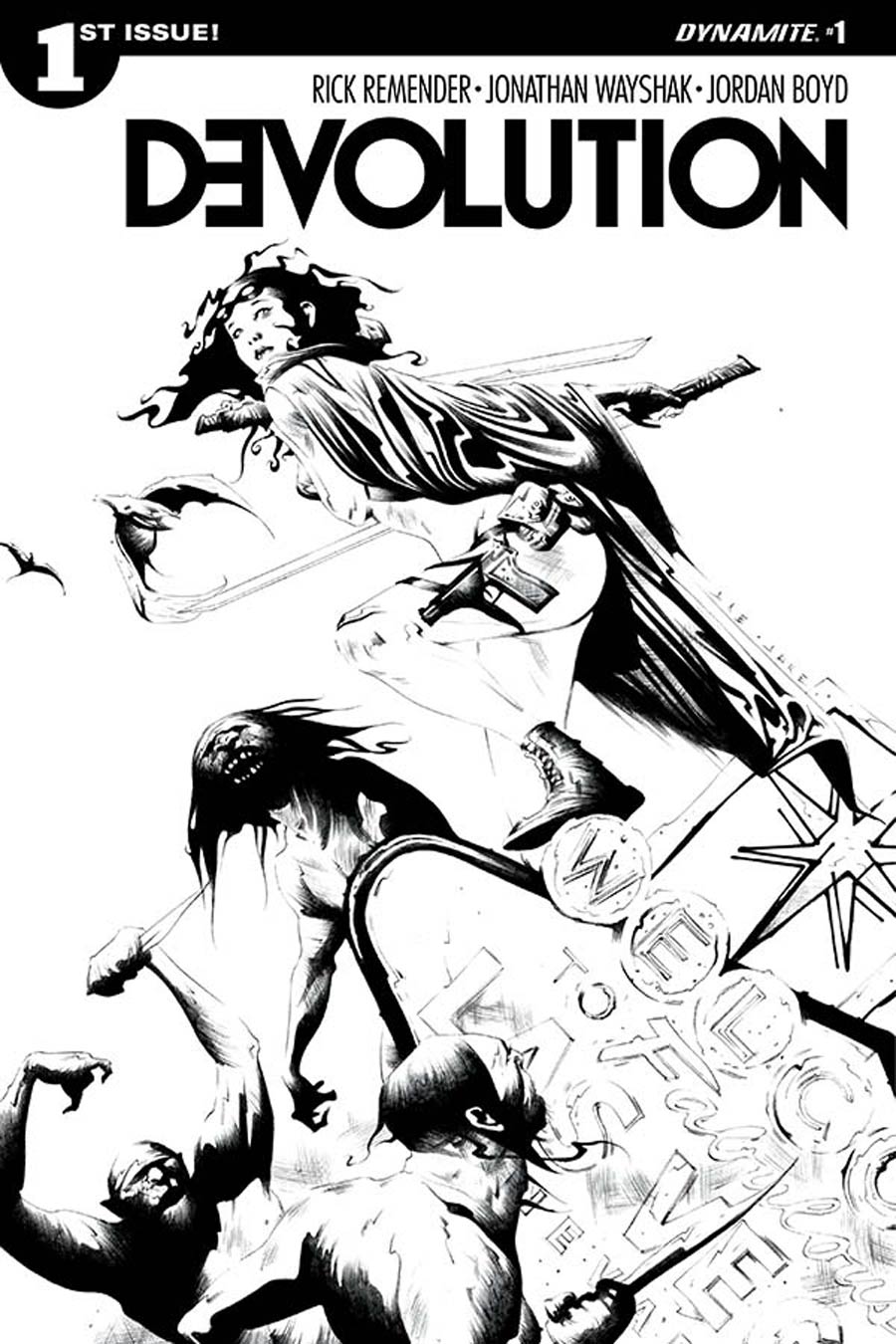 Devolution #1 Cover B Incentive Jae Lee Black & White Cover