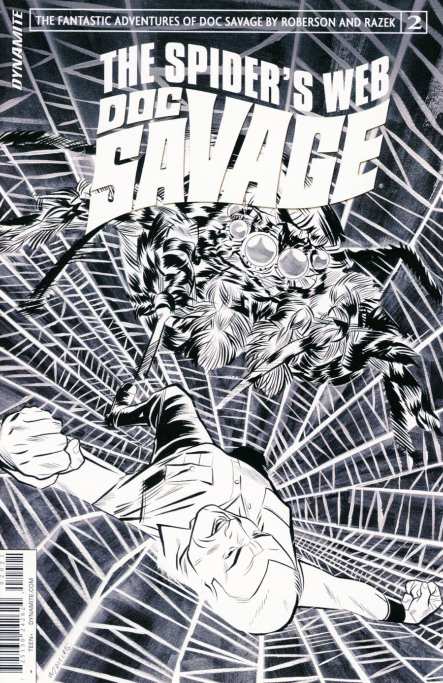 Doc Savage Spiders Web #2 Cover B Incentive Wilfredo Torres Black & White Cover