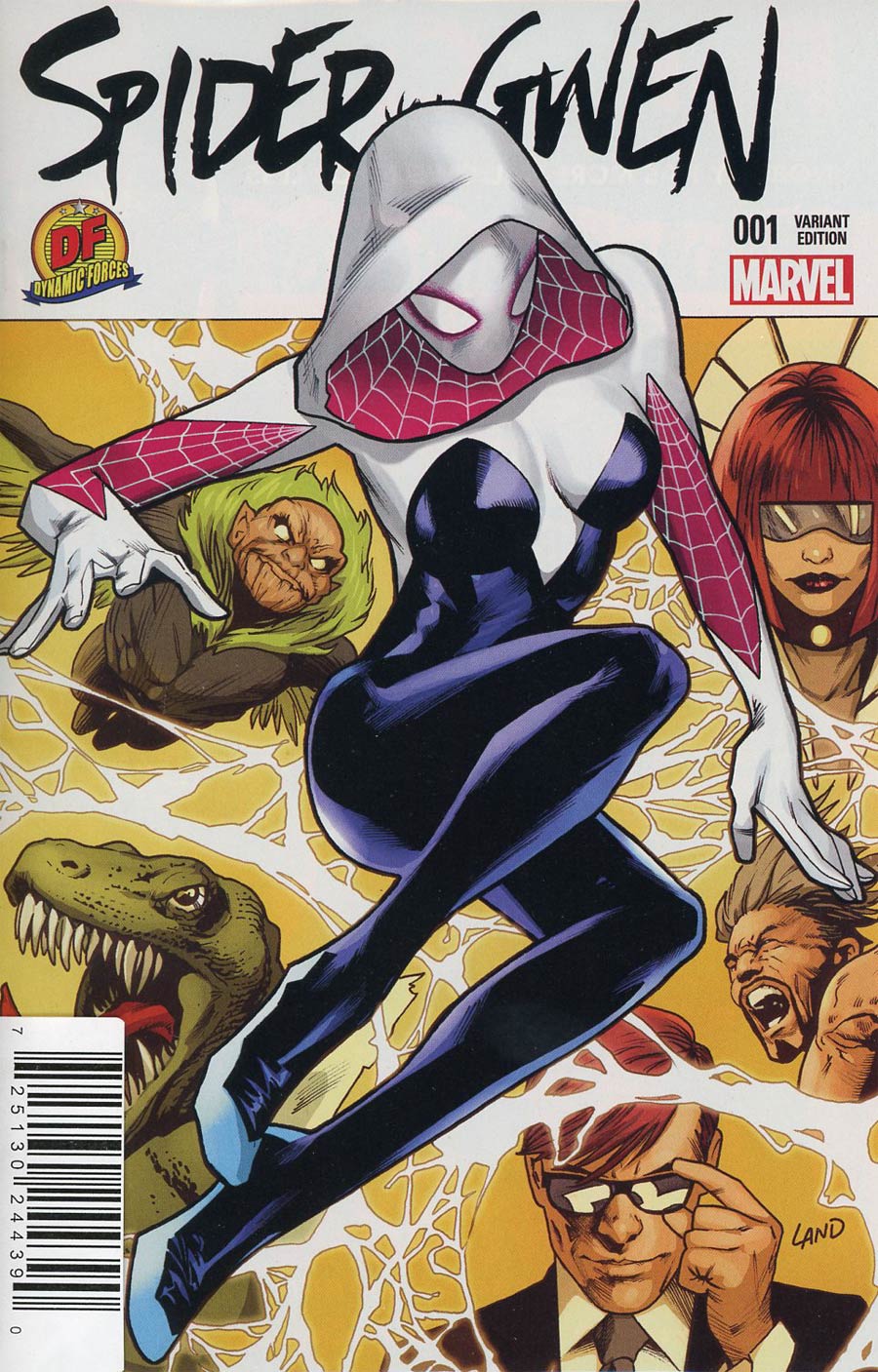 Spider-Gwen Vol 2 #1 Cover J DF Exclusive Greg Land Variant Cover