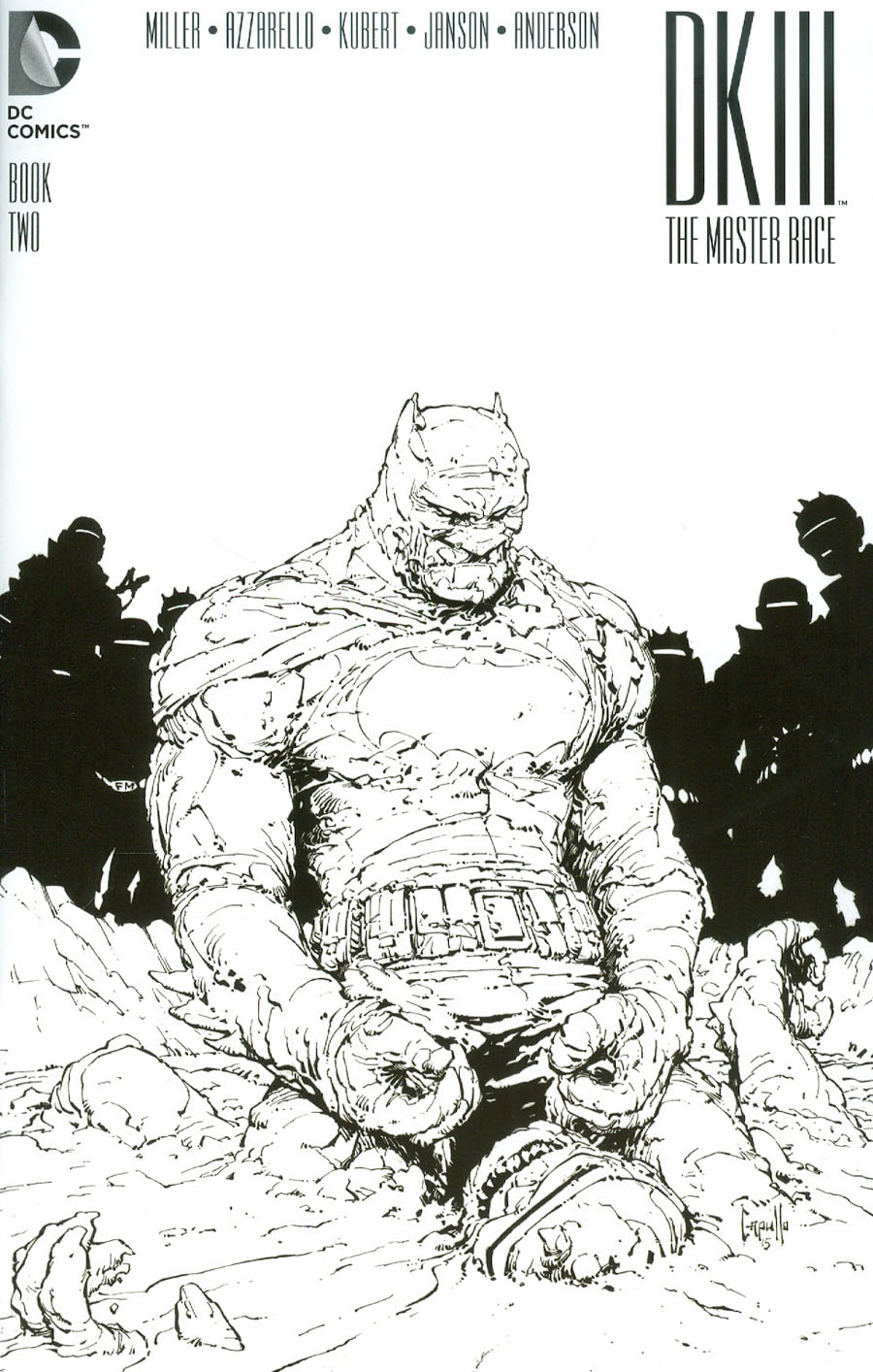 Dark Knight III The Master Race #2 Cover C Midtown Exclusive Greg Capullo Sketch Variant Cover