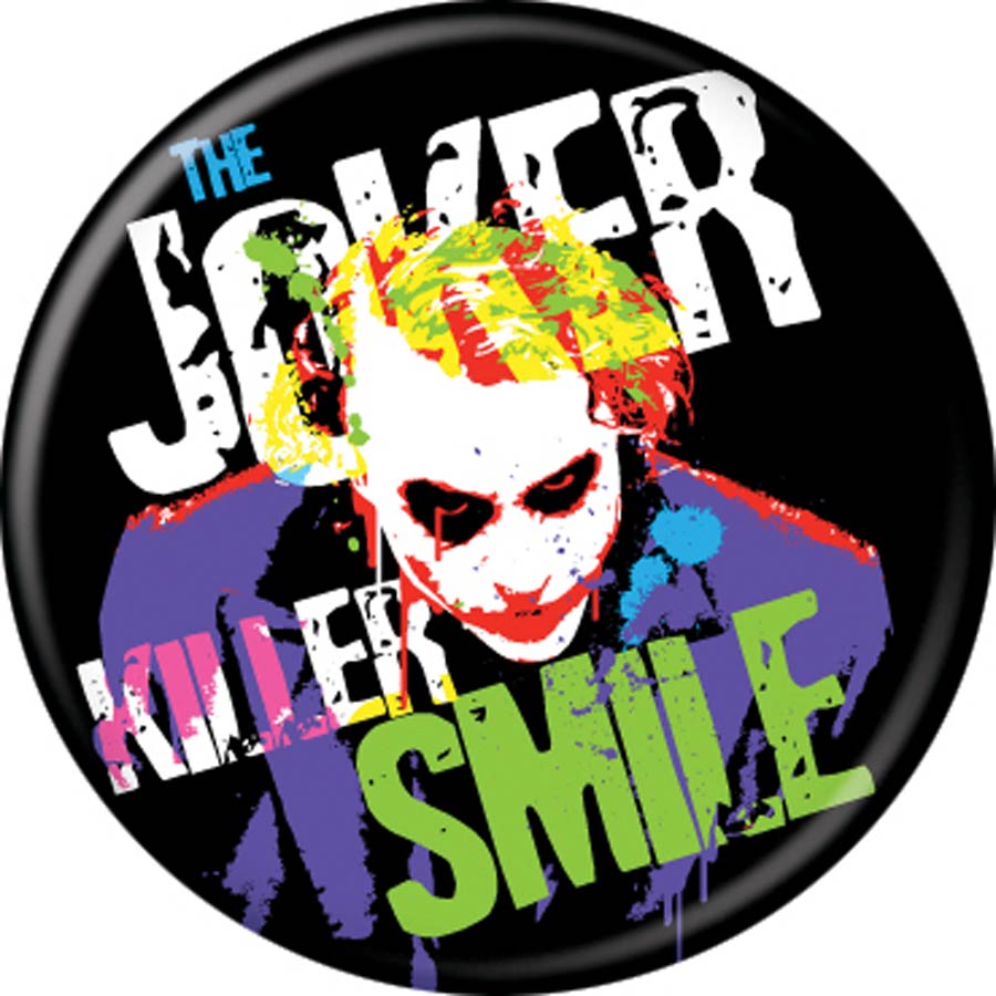 DC Comics 1.25-Inch Button - Heath Ledger Joker Killer Smile (84834)