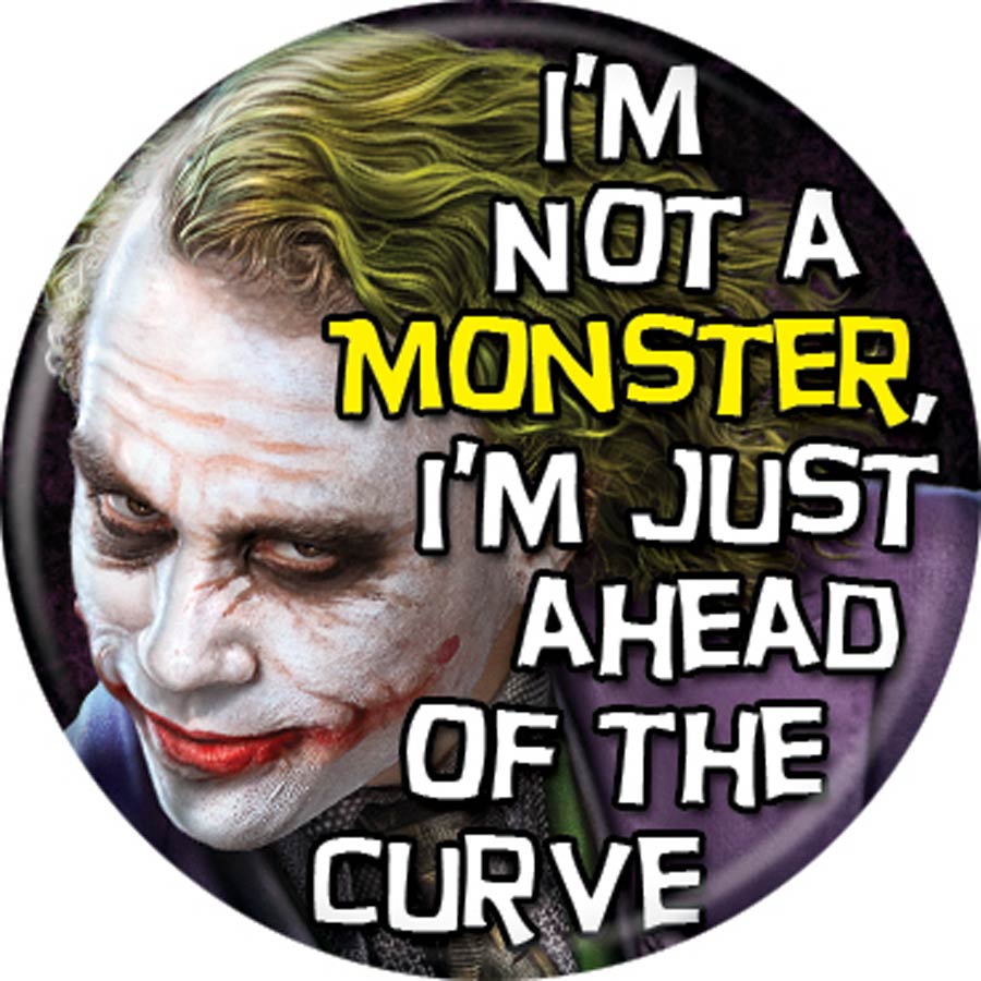 DC Comics 1.25-Inch Button - Heath Ledger Joker Monster (84841)