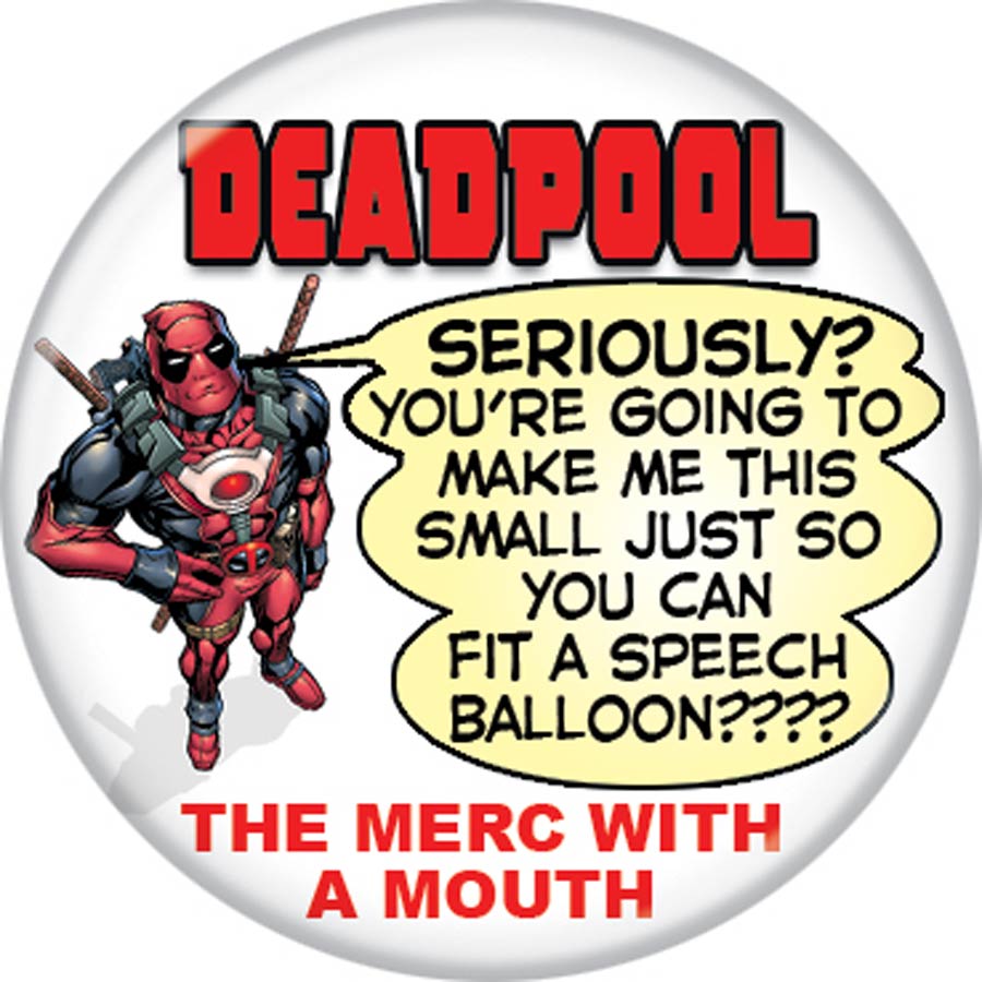 Marvel Comics 1.25-Inch Button - Merc With A Mouth (81942)