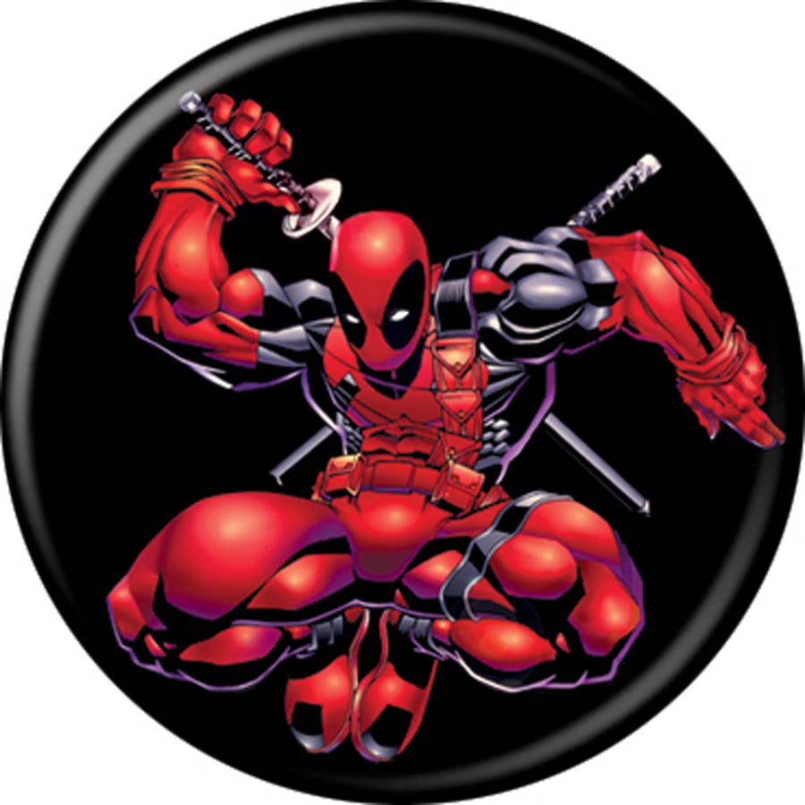Marvel Comics 1.25-Inch Button - Deadpool On Black (81944)