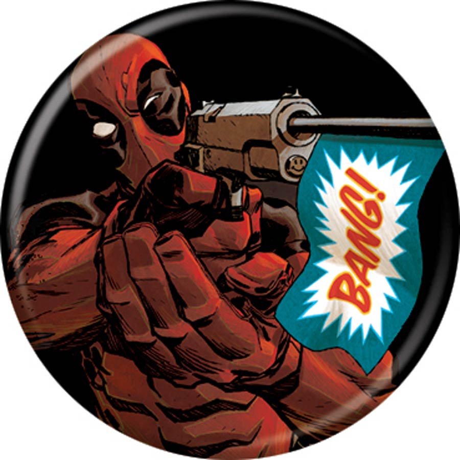 Marvel Comics 1.25-Inch Button - Deadpool Gun Bang (84819)