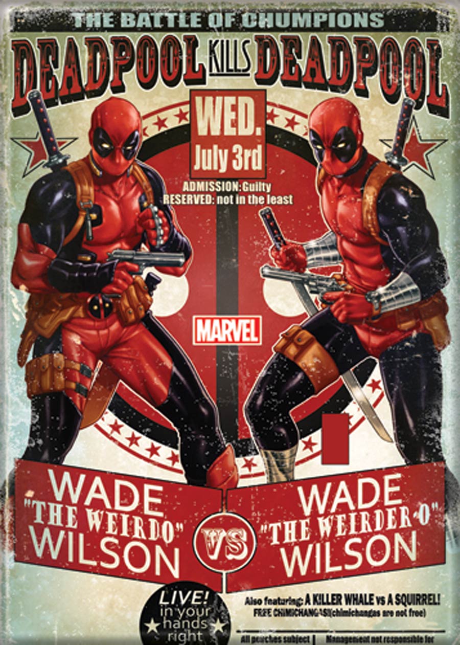Marvel Comics 2.5x3.5-inch Magnet - Deadpool Kills Deadpool (71856MV)