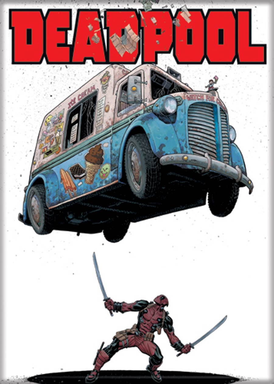 Marvel Comics 2.5x3.5-inch Magnet - Deadpool Ice Cream Truck (71862MV)