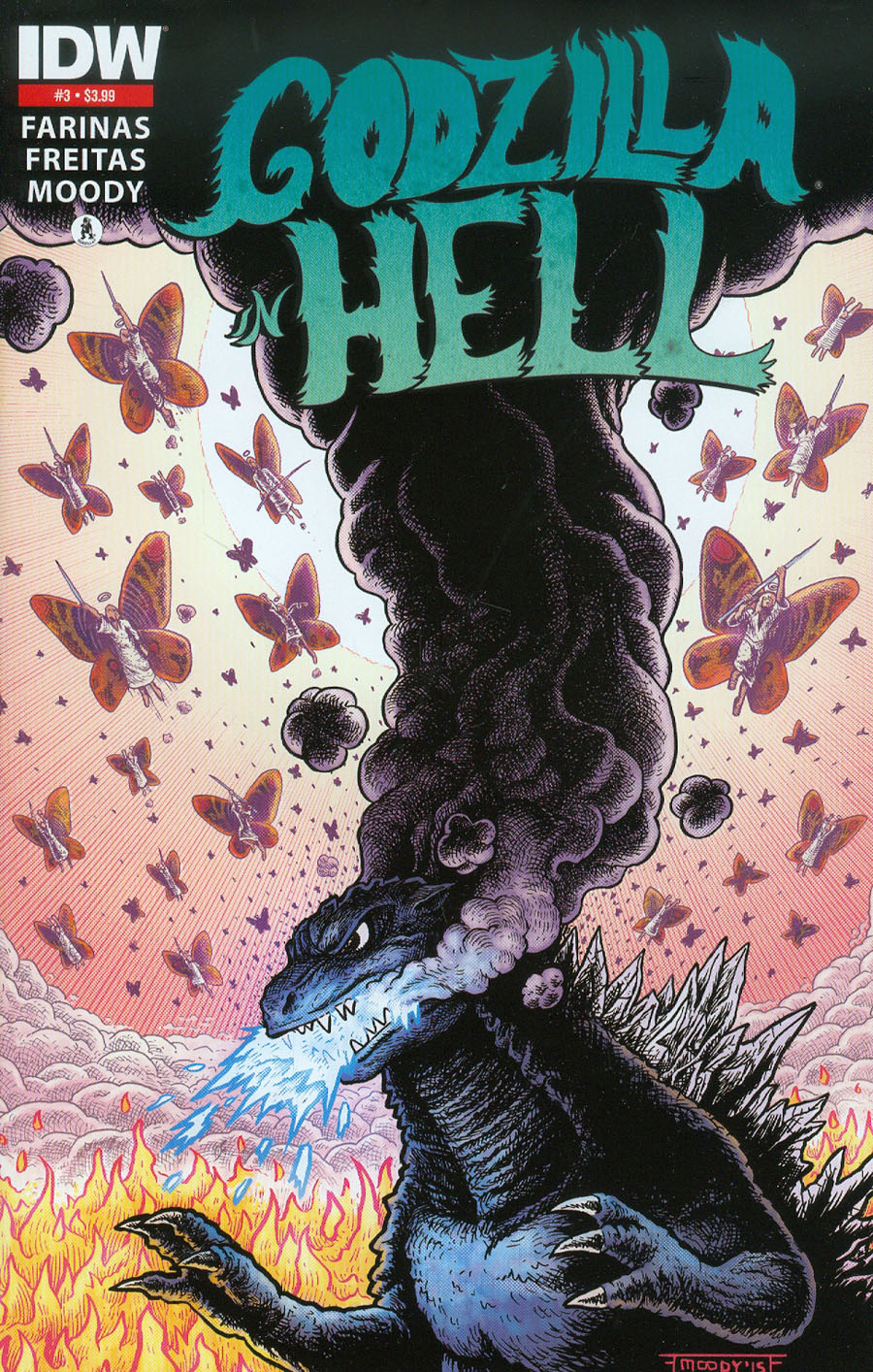 Godzilla In Hell #3 Cover C 2nd Ptg Ibrahim Moustafa Variant Cover